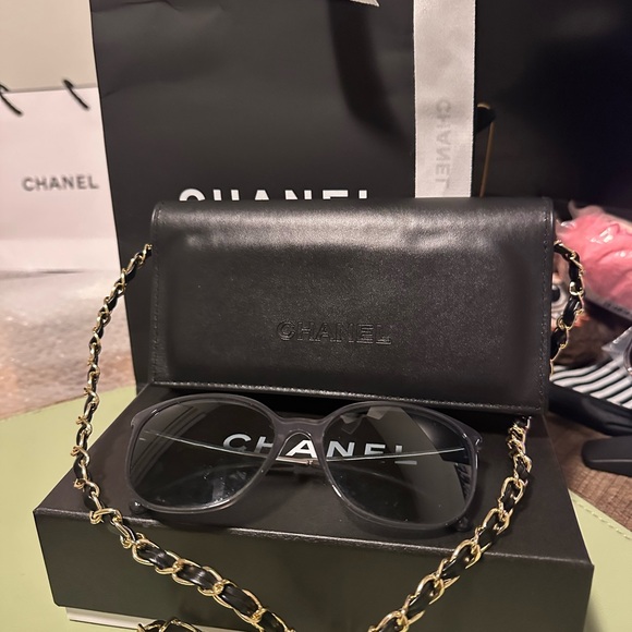 CHANEL 5291-B c.1467/S26 Women's Sunglasses 56-17 140 Silver Crystal Frames set - Picture 8 of 12